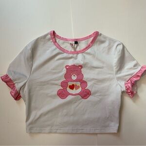 🩵Shein Care Bears Pink and White Tee